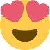 Smiling face with heart eyes