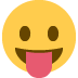 Face with tongue