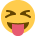 Squinting face with tongue