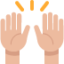 Raising hands