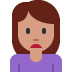 Woman frowning