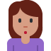 Woman pouting